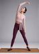 Purple slim leggings in stretch fabric with regular-rise waist &ndash; ALTAVIA STUDIO_0