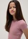 Pink short-sleeve stretch-cotton T-shirt_0