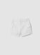 Girls&rsquo; white denim cargo shorts in stretch cotton, slim fit_4