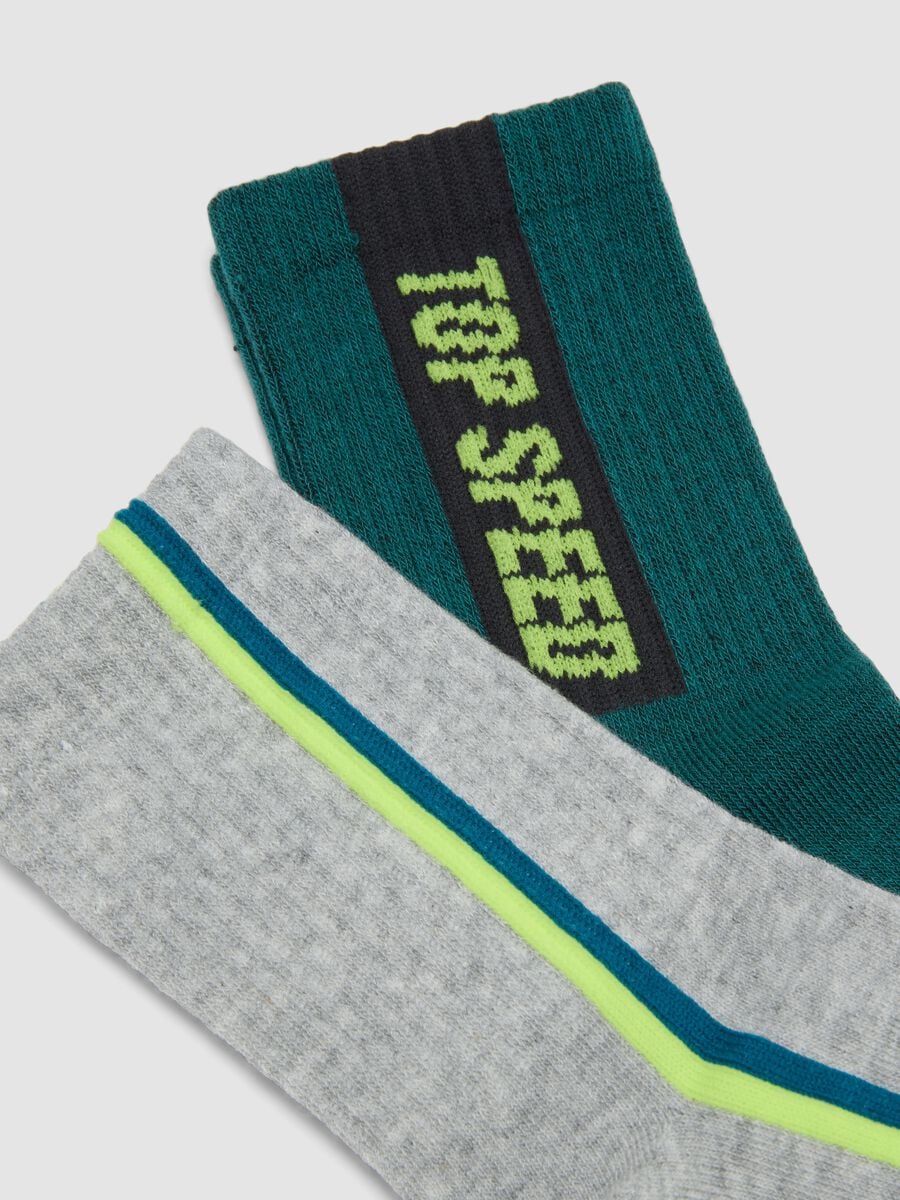 3-pack of multicolour short socks in stretch organic cotton_1