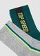 3-pack of multicolour short socks in stretch organic cotton_1