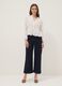 White pure cotton tie-front shirt, regular fit_1
