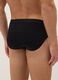 Pack of three black stretch cotton briefs regular fit_1