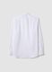 White pure cotton shirt with French collar, regular fit, non-iron_6