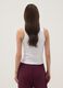 White stretch-cotton tank top_3
