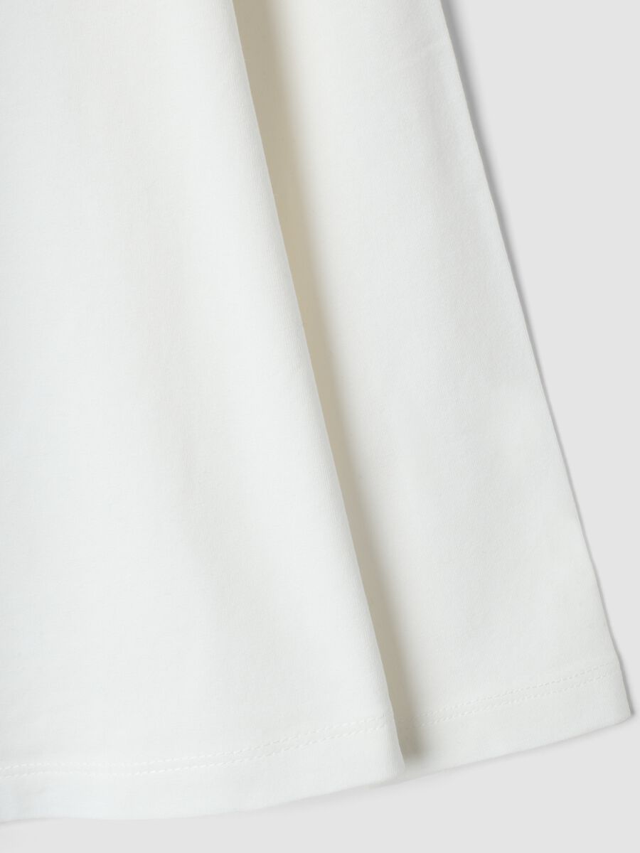 White stretch organic cotton crew-neck T-shirt_3