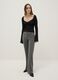 Black long sleeve regular fit top_1