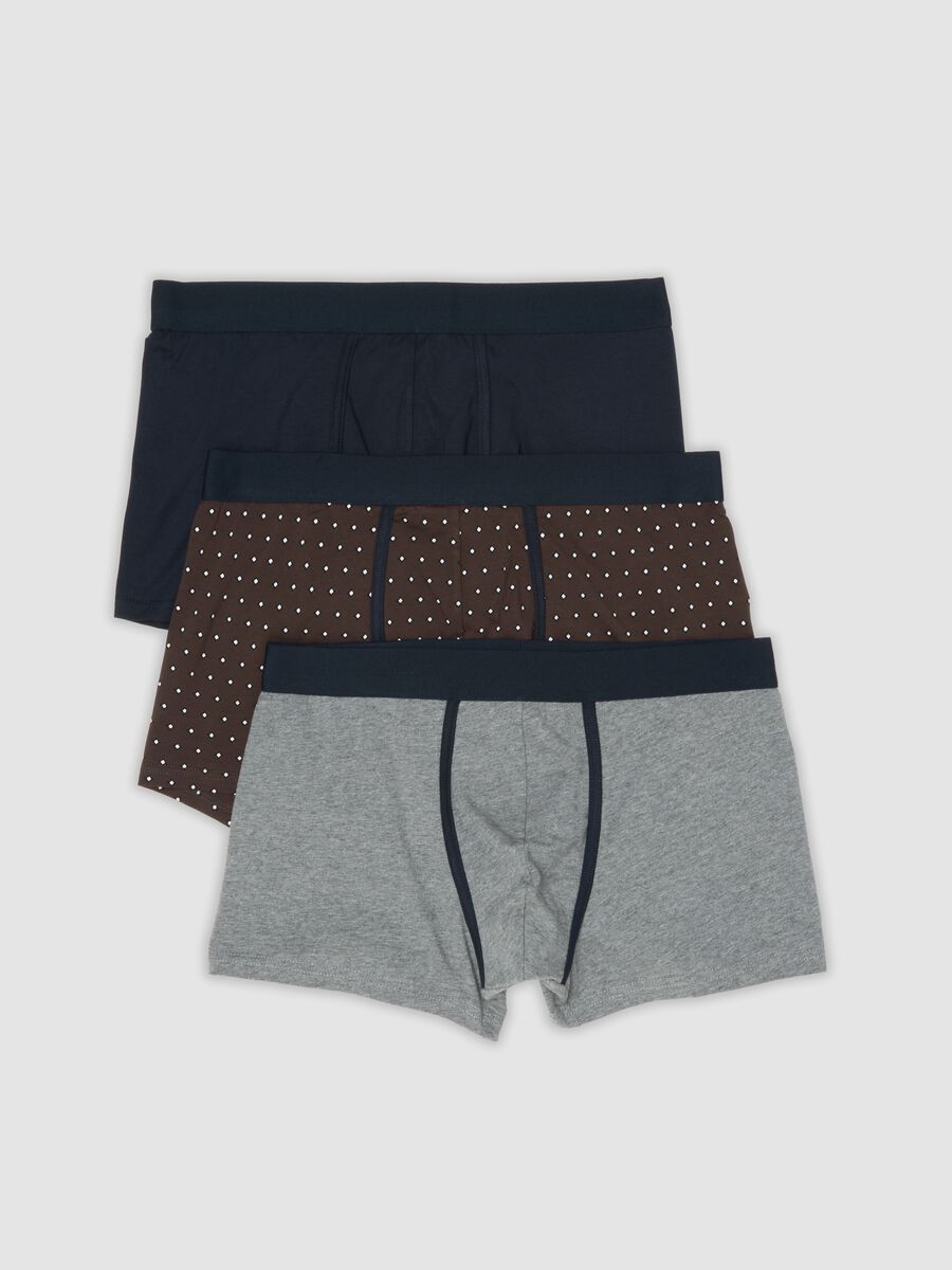 3-pack of brown stretch organic cotton polka-dot boxers_4