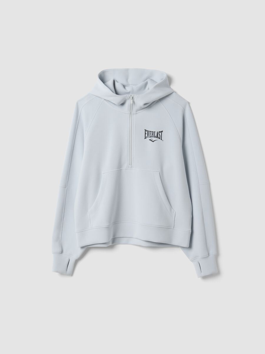 Grey stretch viscose jersey hoodie_4
