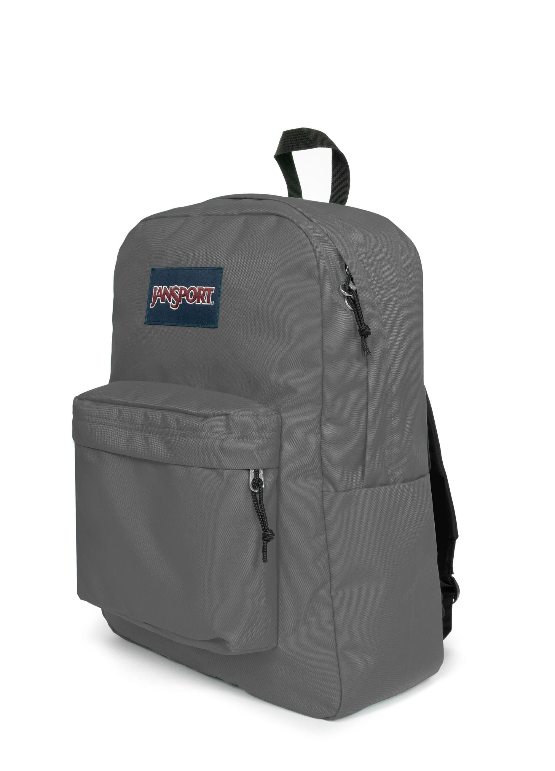 Zaino grigio con tasca frontale
