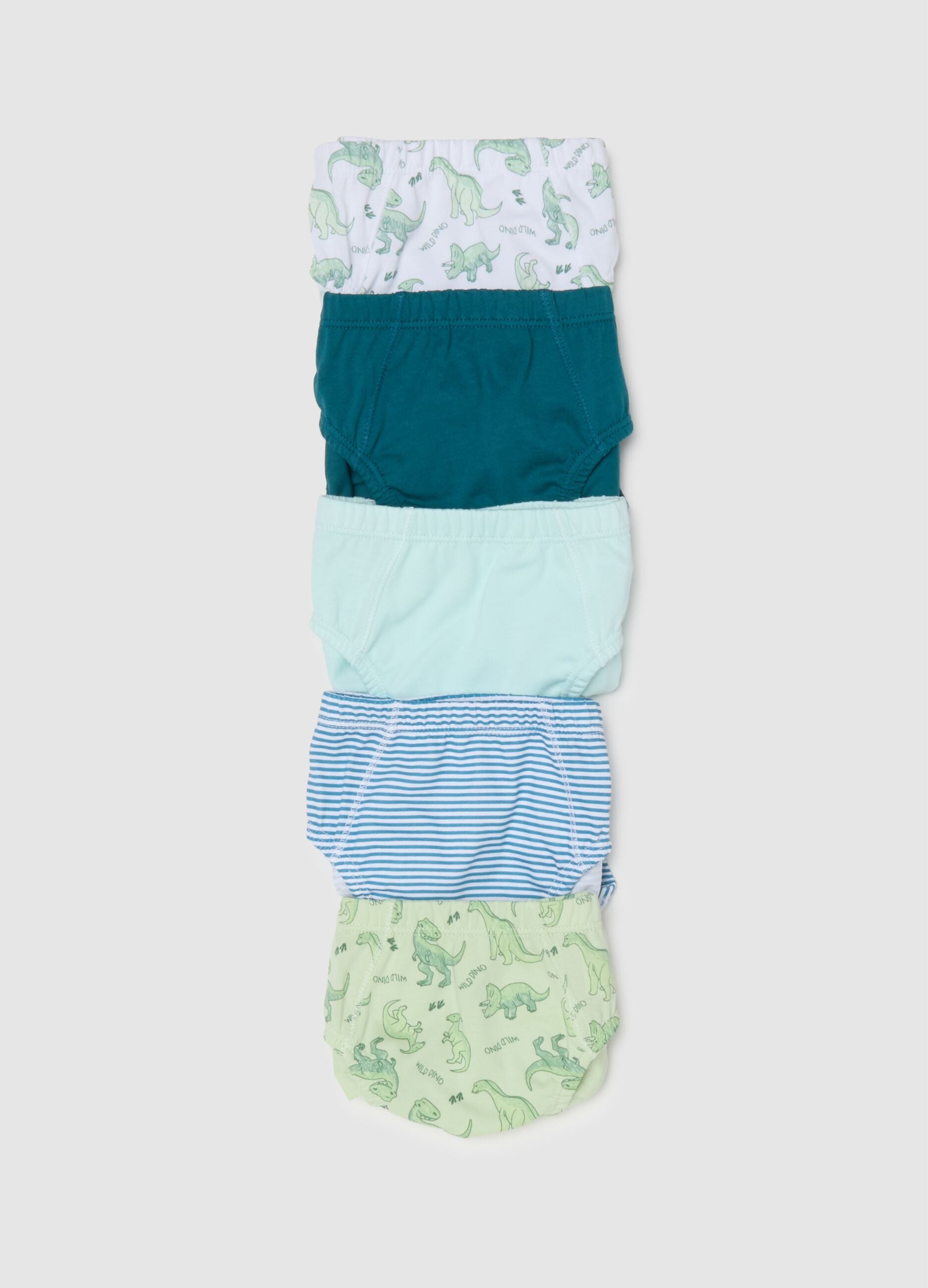 Kids' Regular Fit Multicolour Pure Cotton Multipack Pants