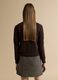 Brown pure wool cardigan with polo collar, regular fit_3