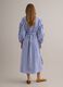 Blue striped pure cotton maxi dress_3