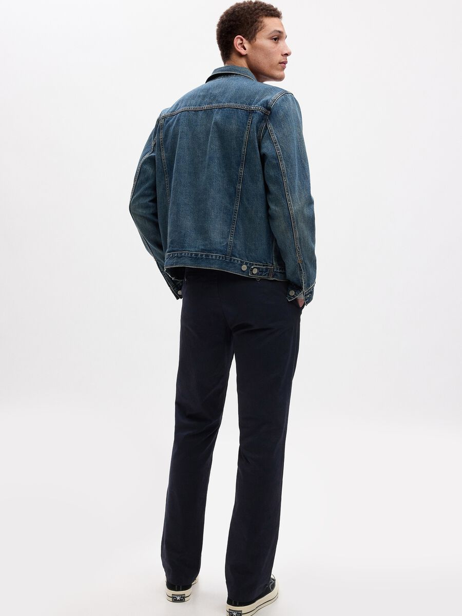 Straight-fit trousers in stretch cotton_2