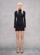 Black Mock-Neck Mini Dress_0