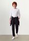 Black organic cotton jogger trousers_0