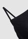 Black stretch fabric swimsuit with straps_5