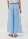Light blue pure linen wide-leg trousers with a regular fit_2