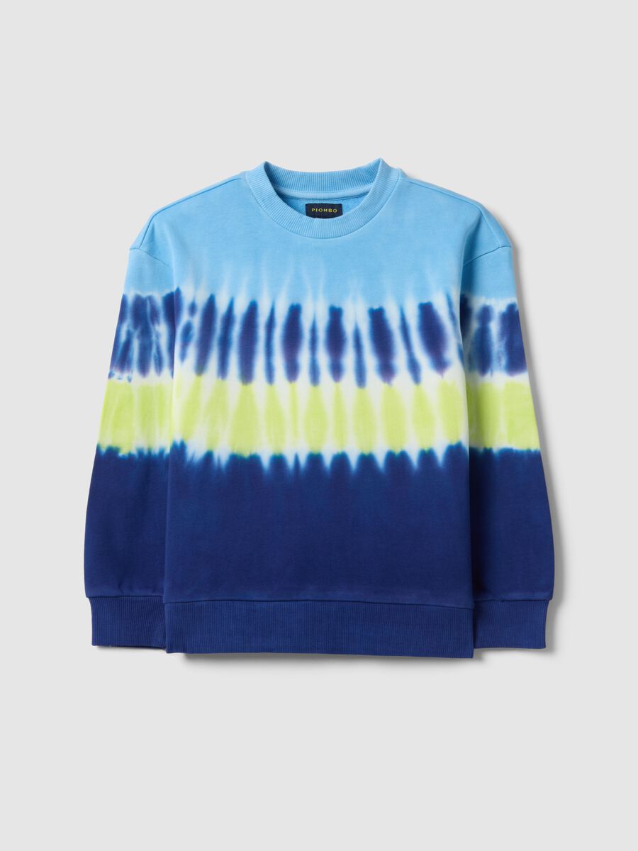 Kids' Regular Fit Multicolour Tie-Dye Pure Cotton Sweatshirt_3