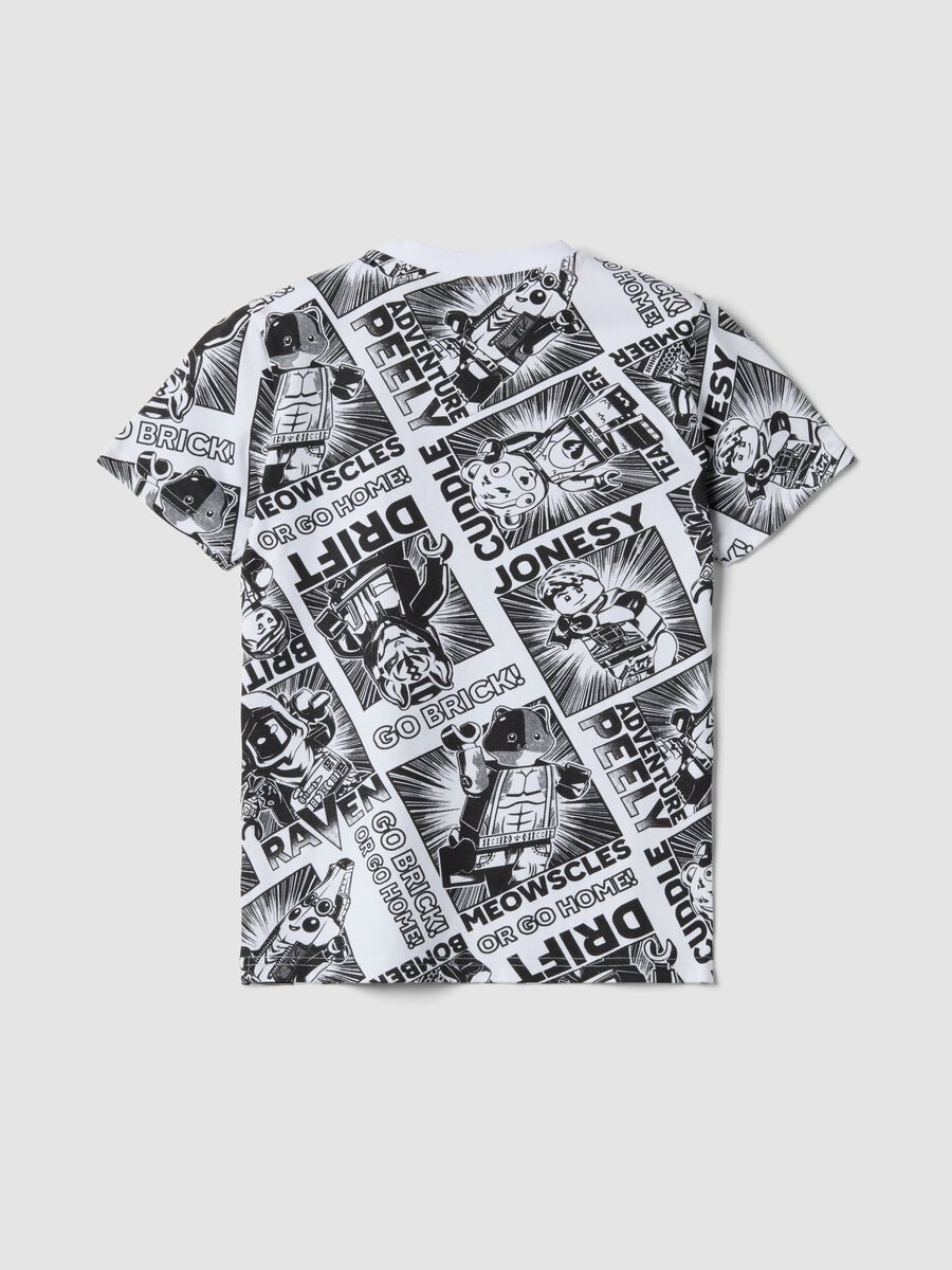 T-shirt in puro cotone multicolor da bambino regular fit con stampe_4