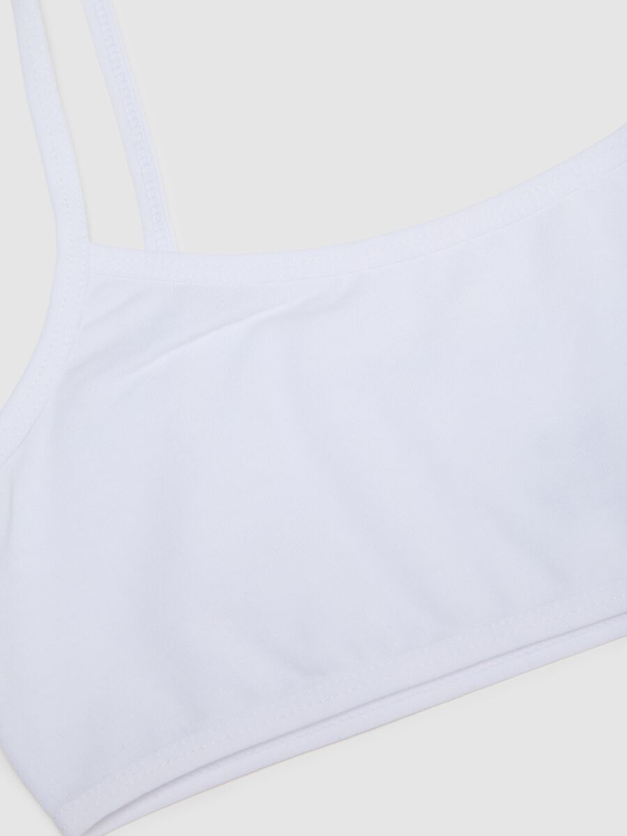 Girl's Cotton White Stretch Bra Tripack Set_3