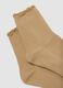 2-pack of beige stretch organic cotton socks with scalloped cuff_1