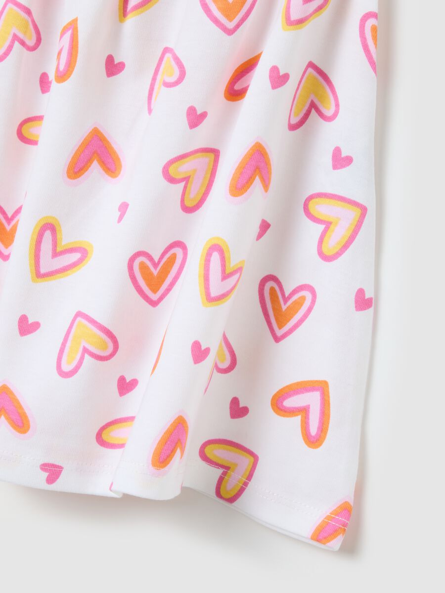 Baby girls&rsquo; multicoloured dress in 100% cotton with wide fit_3
