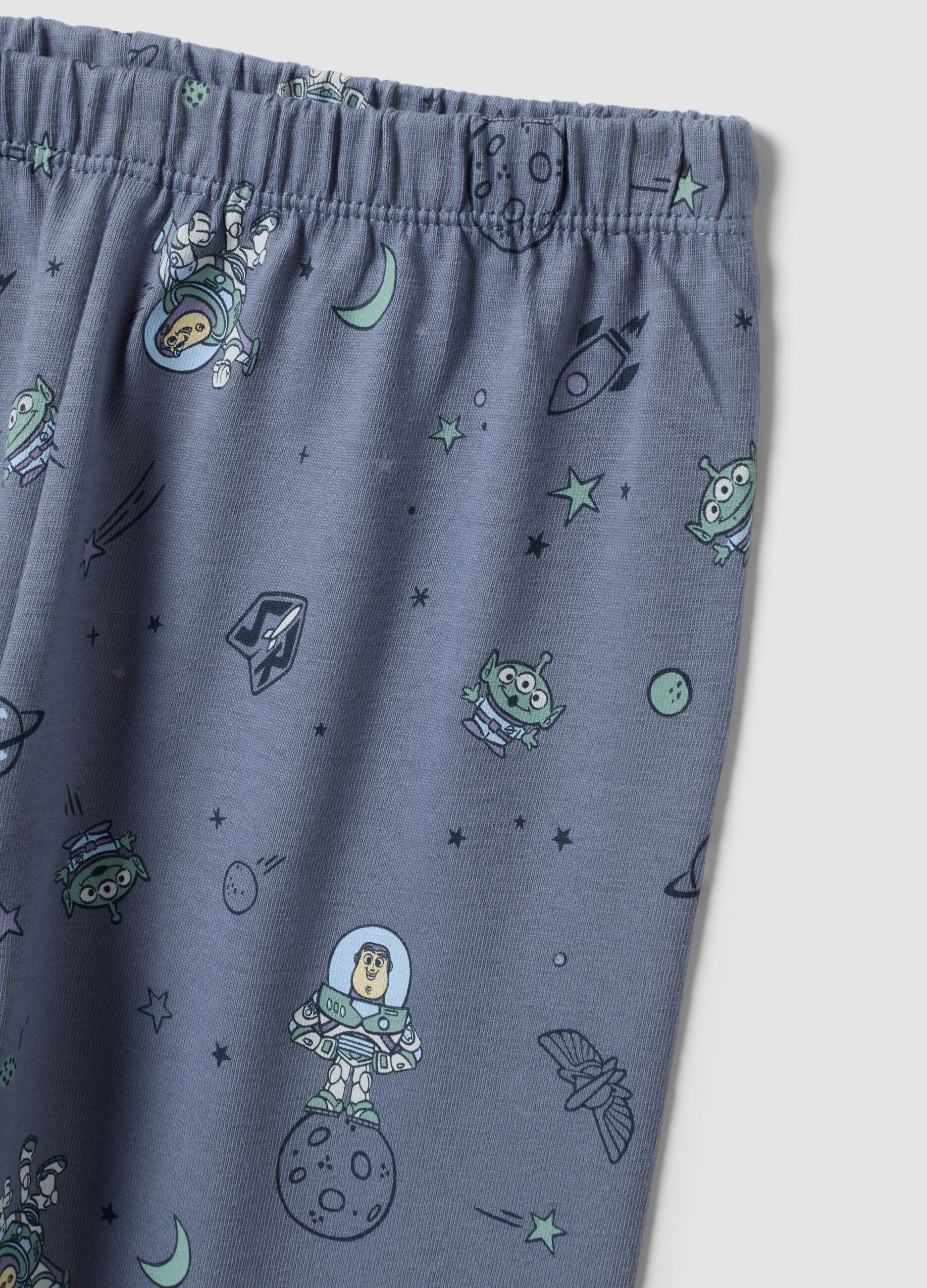 Light blue Toy Story organic cotton pyjamas for baby and toddler