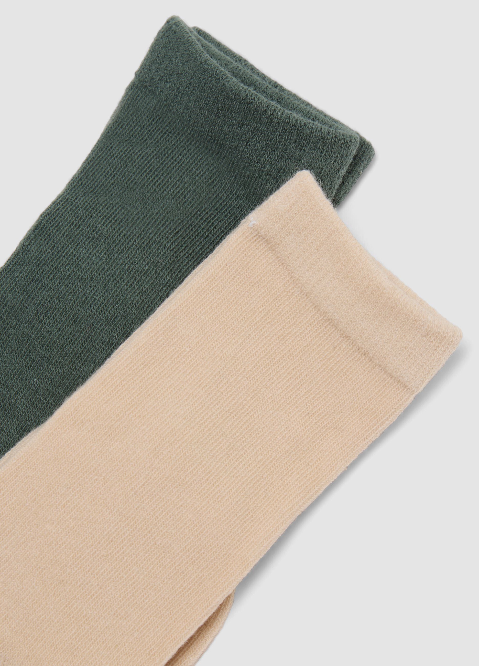 3-pack of multicolour long socks in stretch organic cotton
