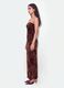 Red fitted maxi dress in stretch floral fabric_2