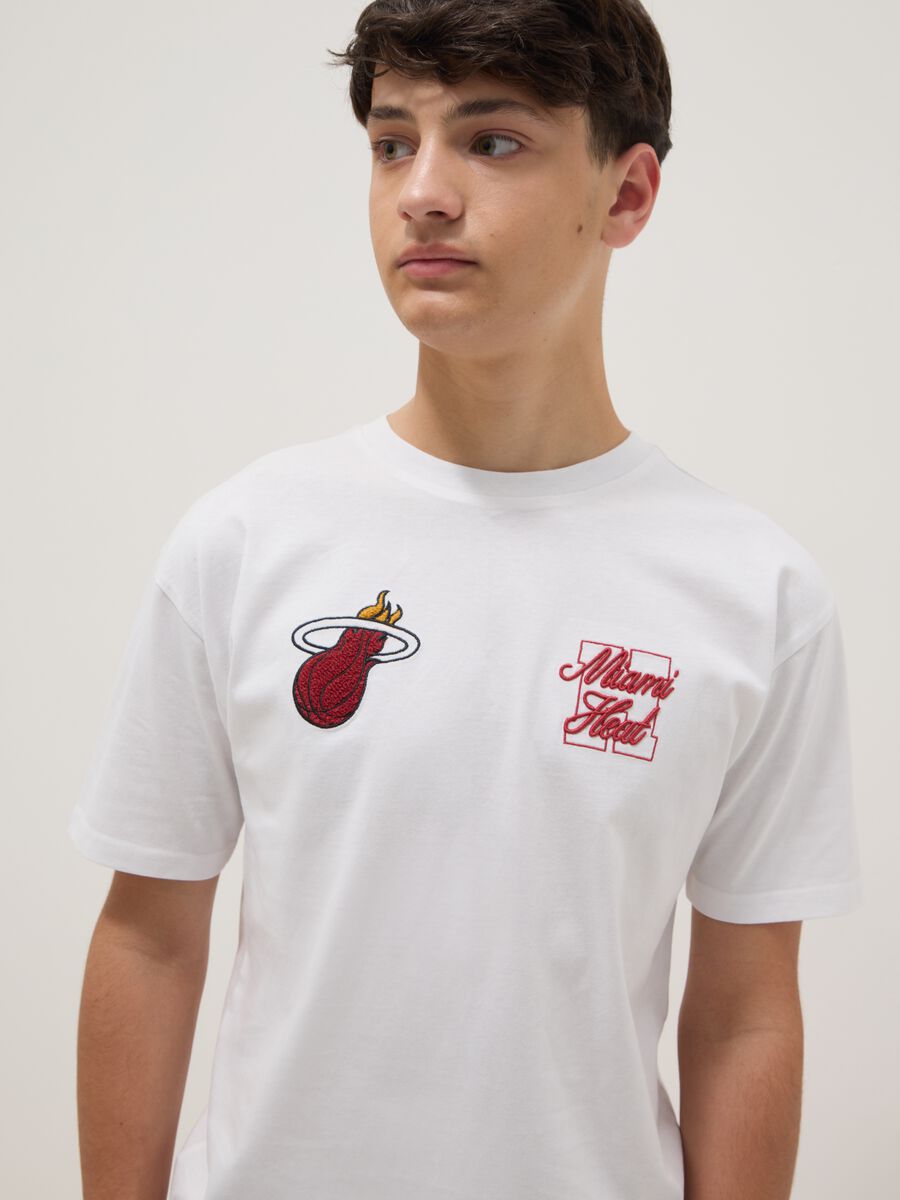 T-shirt bianca a maniche corte in puro cotone Over fit_0