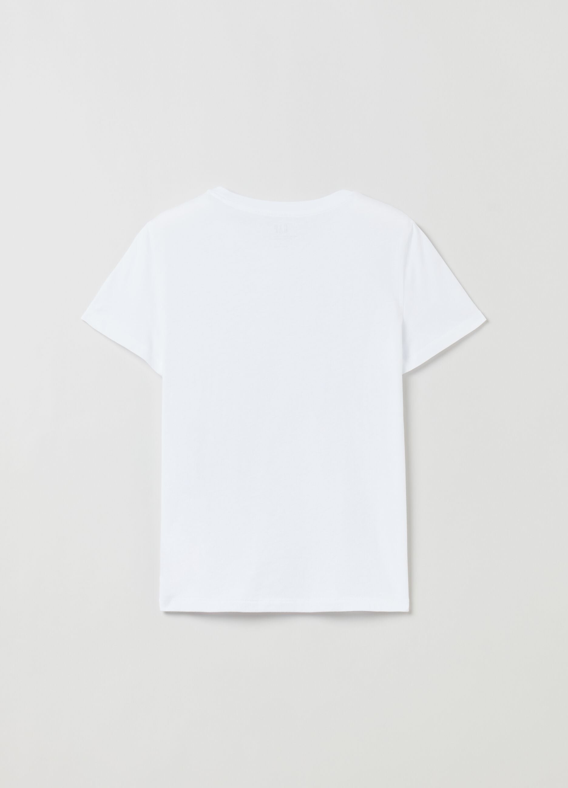 Cotton T-shirt with crew neck