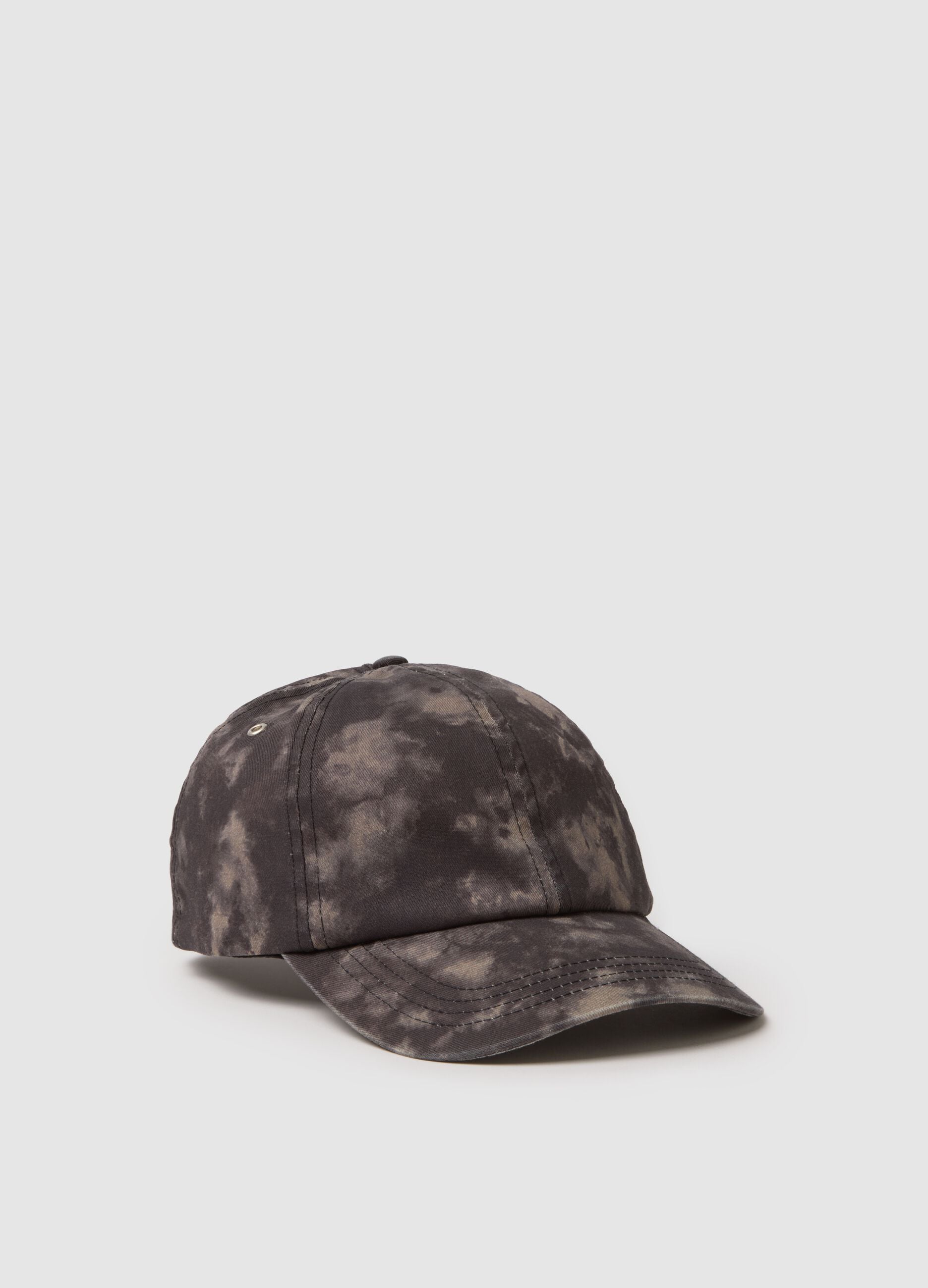 Cappello da baseball in puro cotone multicolor TieDye regular fit