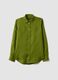 Green Pure Linen Regular Fit Shirt_4