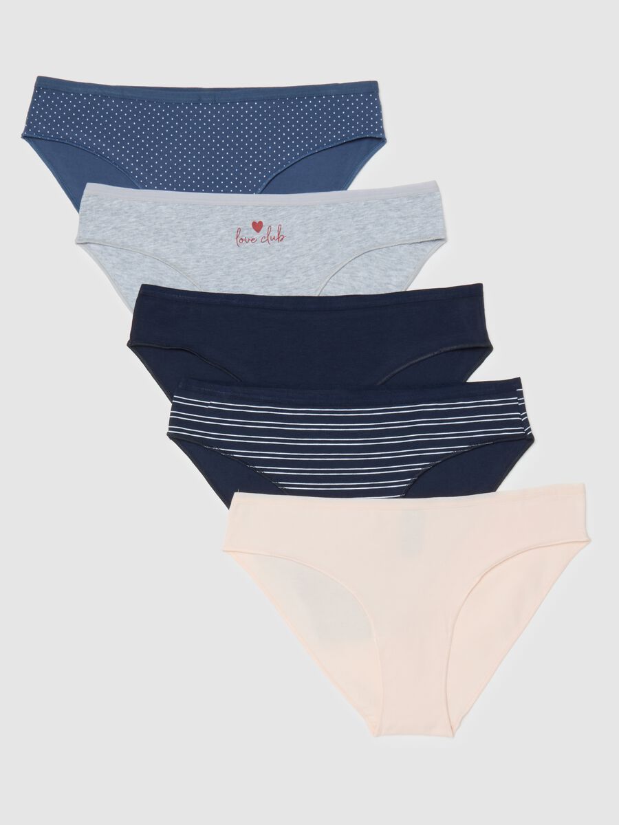 Multipack of multicolour stretch cotton briefs with regular fit_4