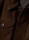 Brown padded genuine leather jacket_2