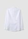 White slim-fit pure cotton twill shirt with French collar, non-iron_6