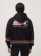 Black cotton-blend hoodie with Anaheim Ducks print_3