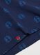 Blue stretch cotton neck warmer for children with comfortable fit_2
