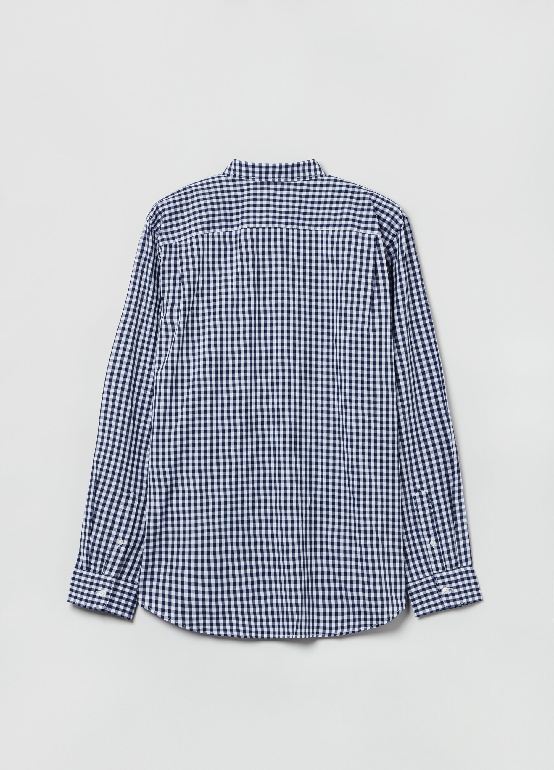 Shirt in Coolmax&reg; fabric with gingham pattern