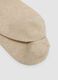 Beige organic cotton socks_1
