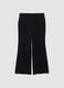 Black flare trousers in stretch viscose_4