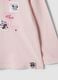 Pink organic stretch cotton T-shirt with Minnie prints for baby girl_2