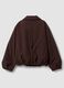 Brown regular-fit jacket with zip and wide collar_2