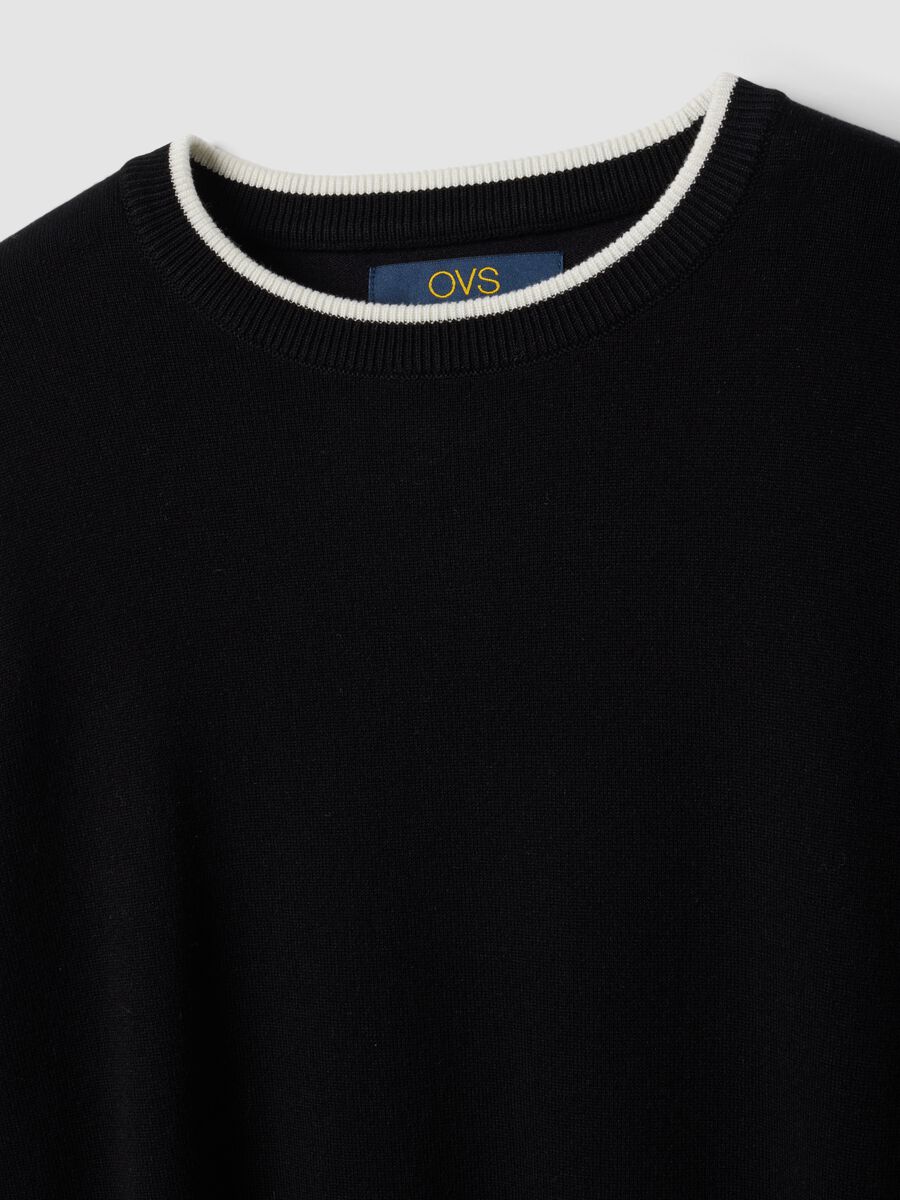 Black long-sleeved viscose-blend top_6