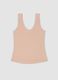 Beige stretch-fabric vest top, regular fit_4