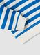 Blue and White Striped Pure Cotton Oversized Sweatshirt for Baby Boy_3