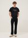 Black pure cotton regular fit t-shirt with print_1
