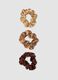 SINCERELY HAIR Medium Satin Scrunchies, 3-Pack, Mocha_1