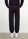 Black cotton-blend joggers with elasticated waist, regular fit_3